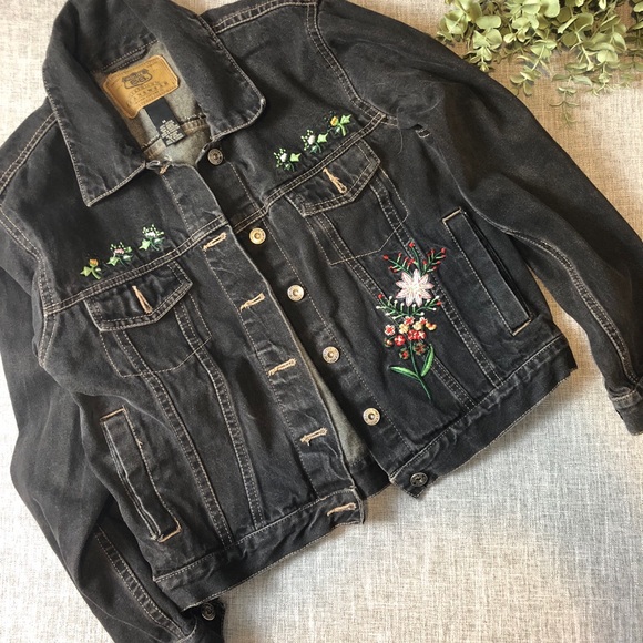 Route 66 Jackets & Blazers - Vintage black denim jacket